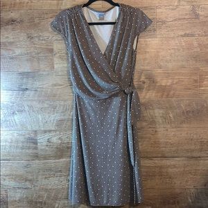 Ann Taylor sz 4 brown wrap dress